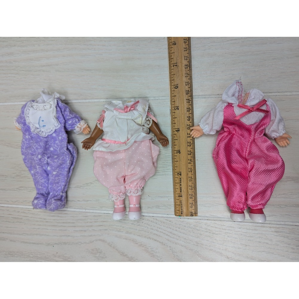 Playskool Sweetie Pops Doll Brown Hair Vintage 6 Outfits attached hands feet - Picture 7 of 13